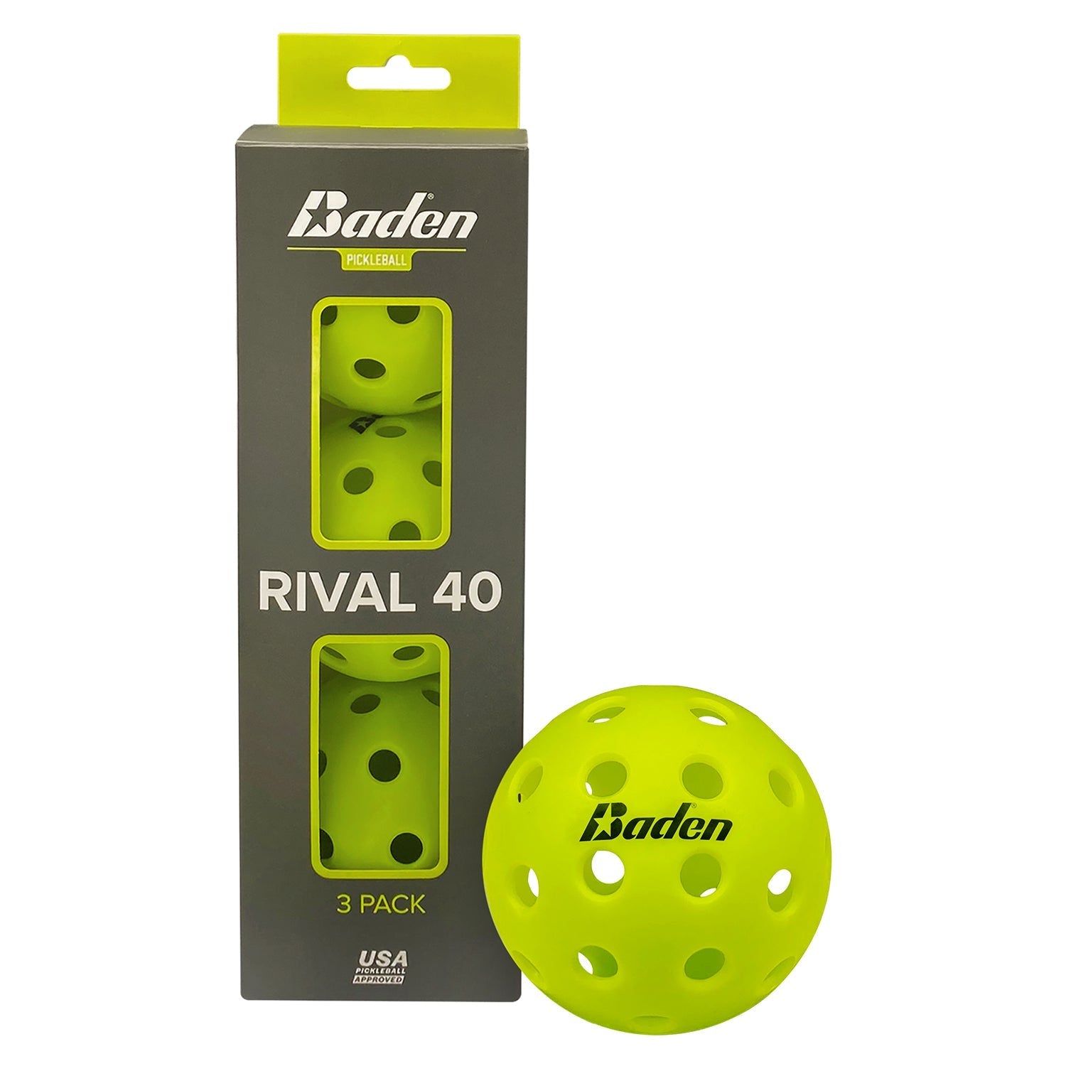 Baden Sports Rival 40 Pickleball 3-pack