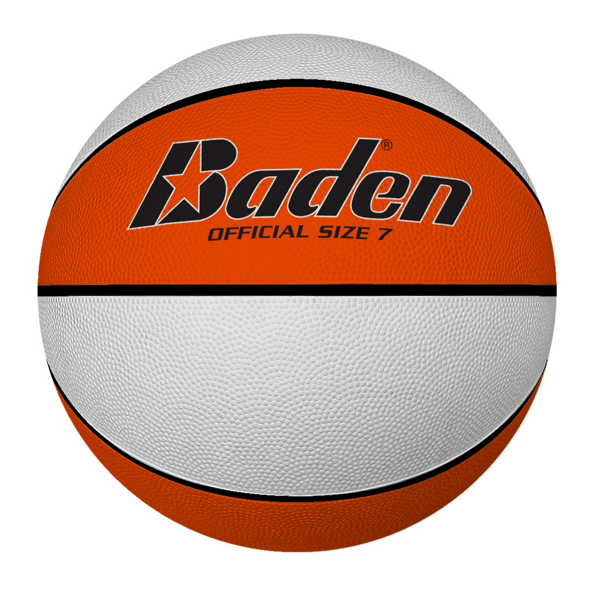 Baden Sports Rubber Basketball - Intermediate 28.5’’ / Orange/white