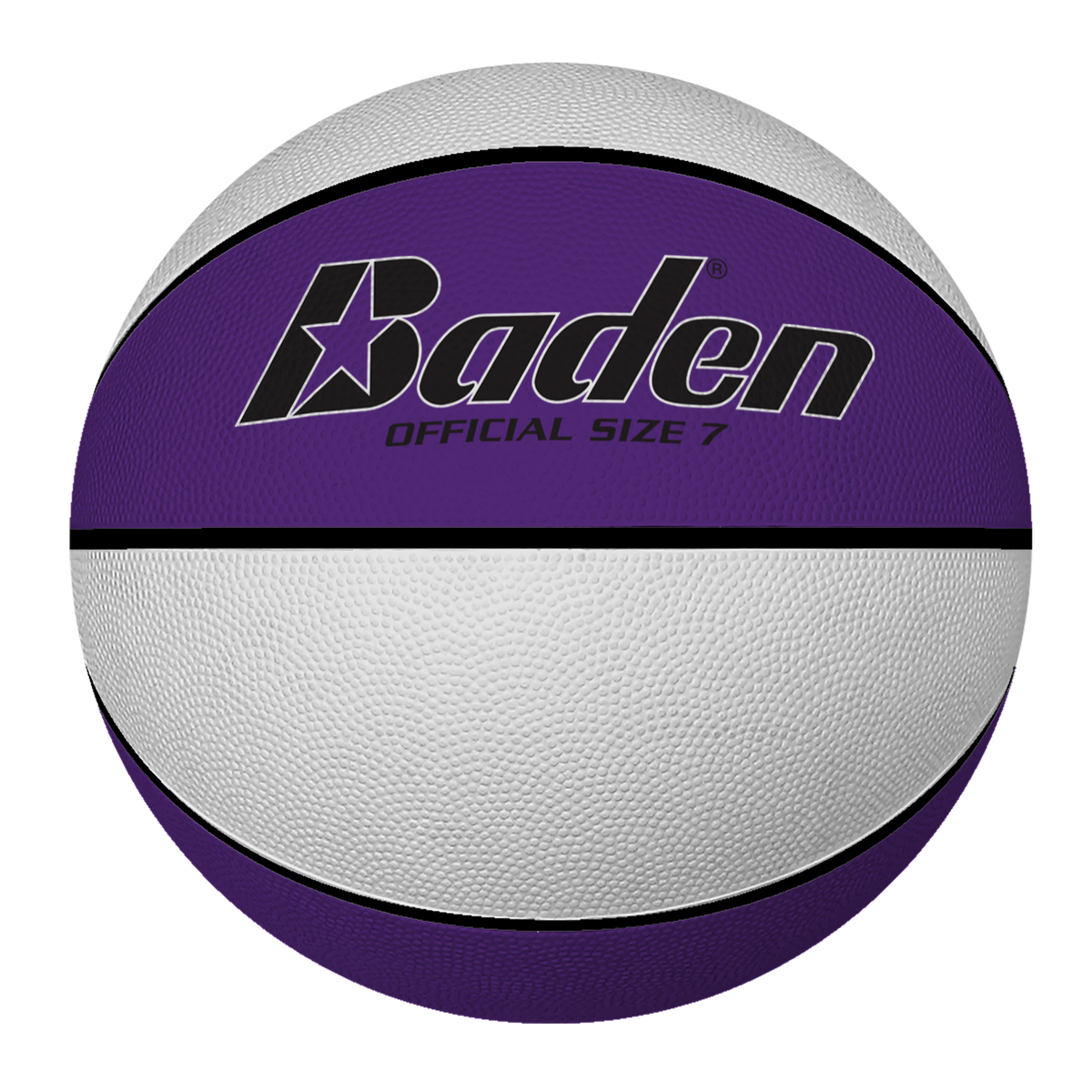 Baden Sports Rubber Basketball - Intermediate 28.5’’ / Purple/white