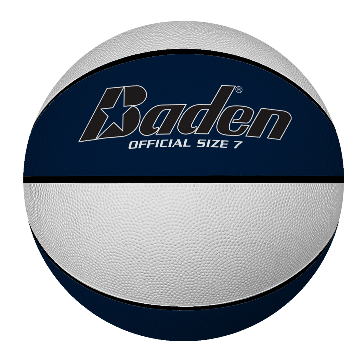Baden Sports Rubber Basketball - Junior 27.5’’ / Navy/white