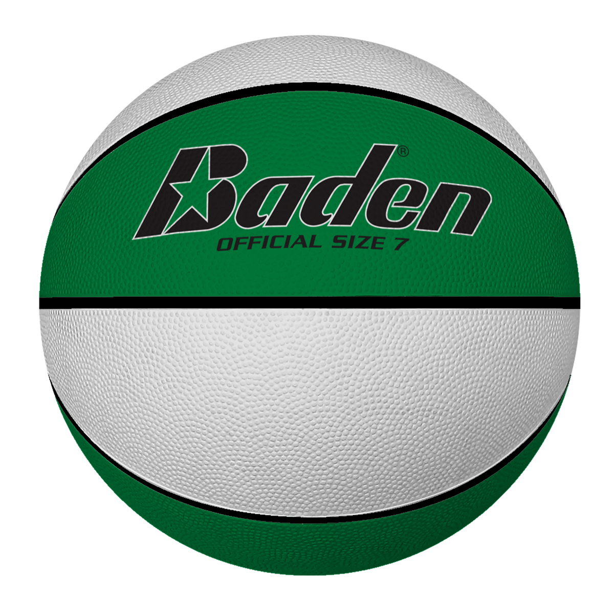 Baden Sports Rubber Basketball - Official 29.5’’ / Green/white