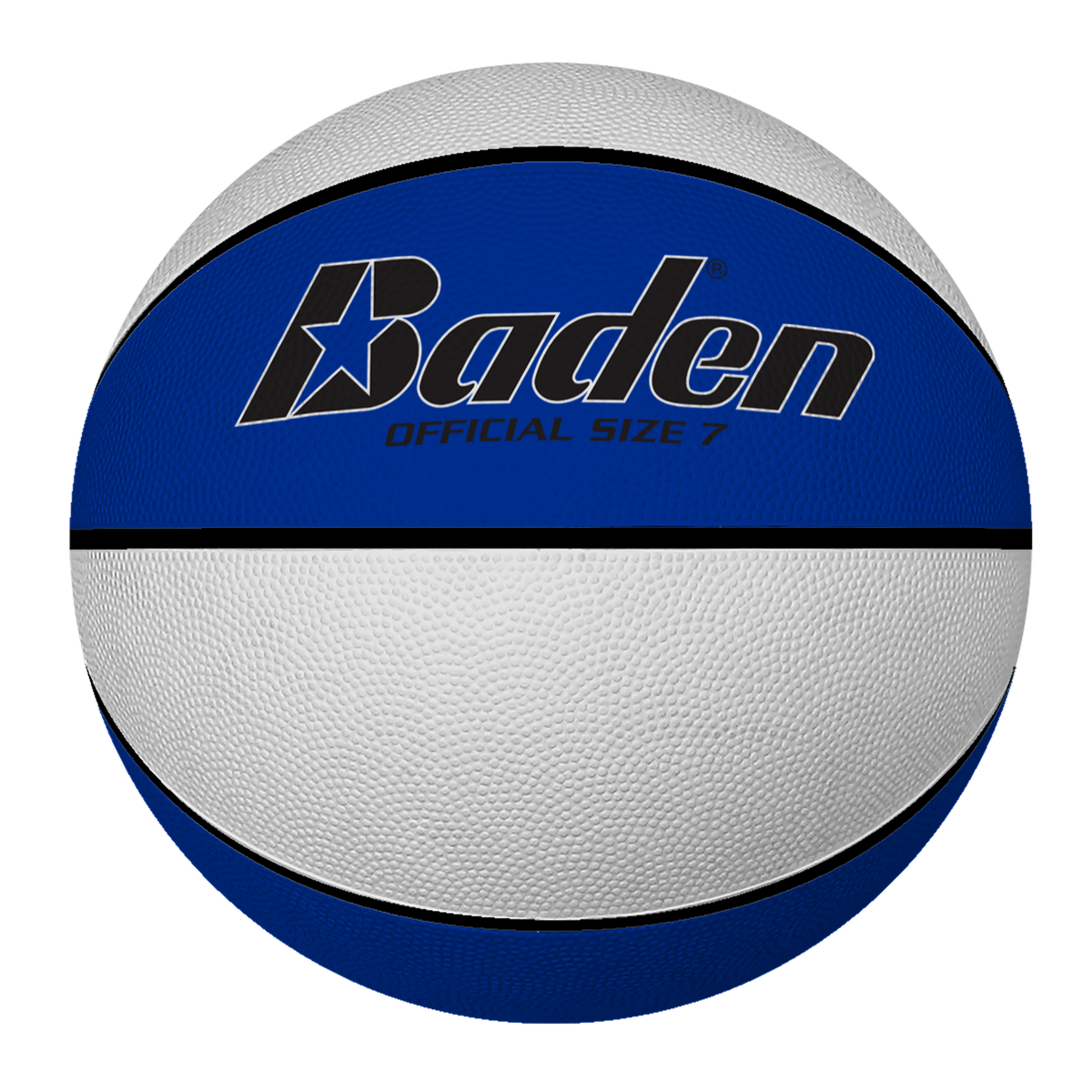 Baden Sports Rubber Basketball - Official 29.5’’ / Royal/white