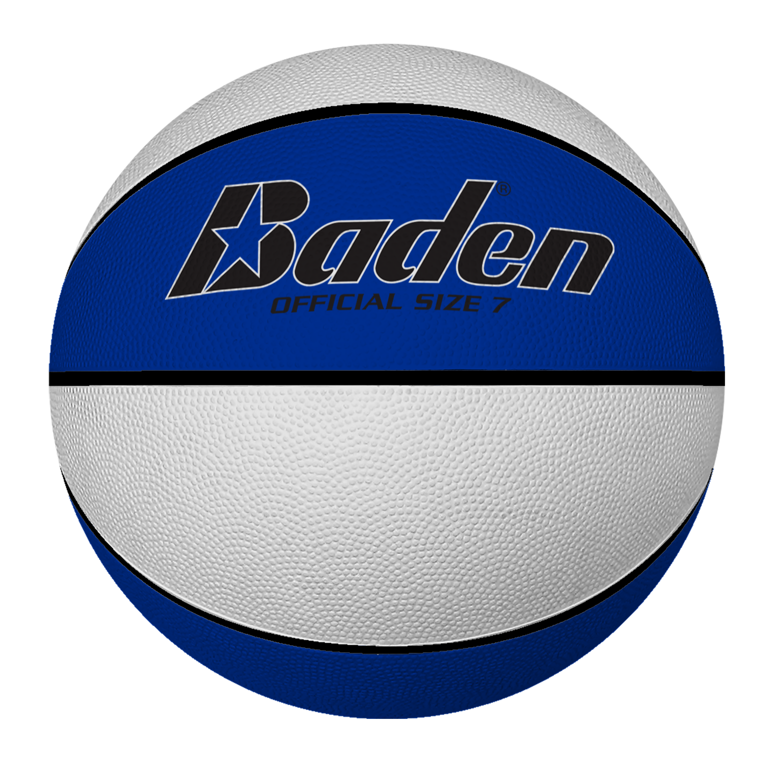 Baden Sports Rubber Basketball - Official 29.5’’ / Royal/white