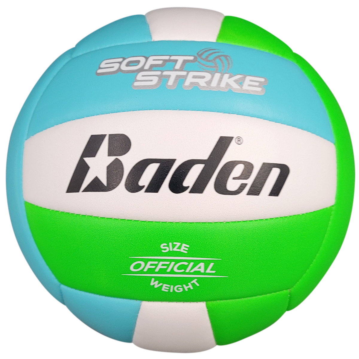 Baden Sports Soft Strike Volleyballs - Blue/green/white