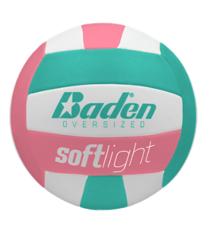 Baden Sports Softlight Youth Oversized Volleyball - Sea Green/soft Pink