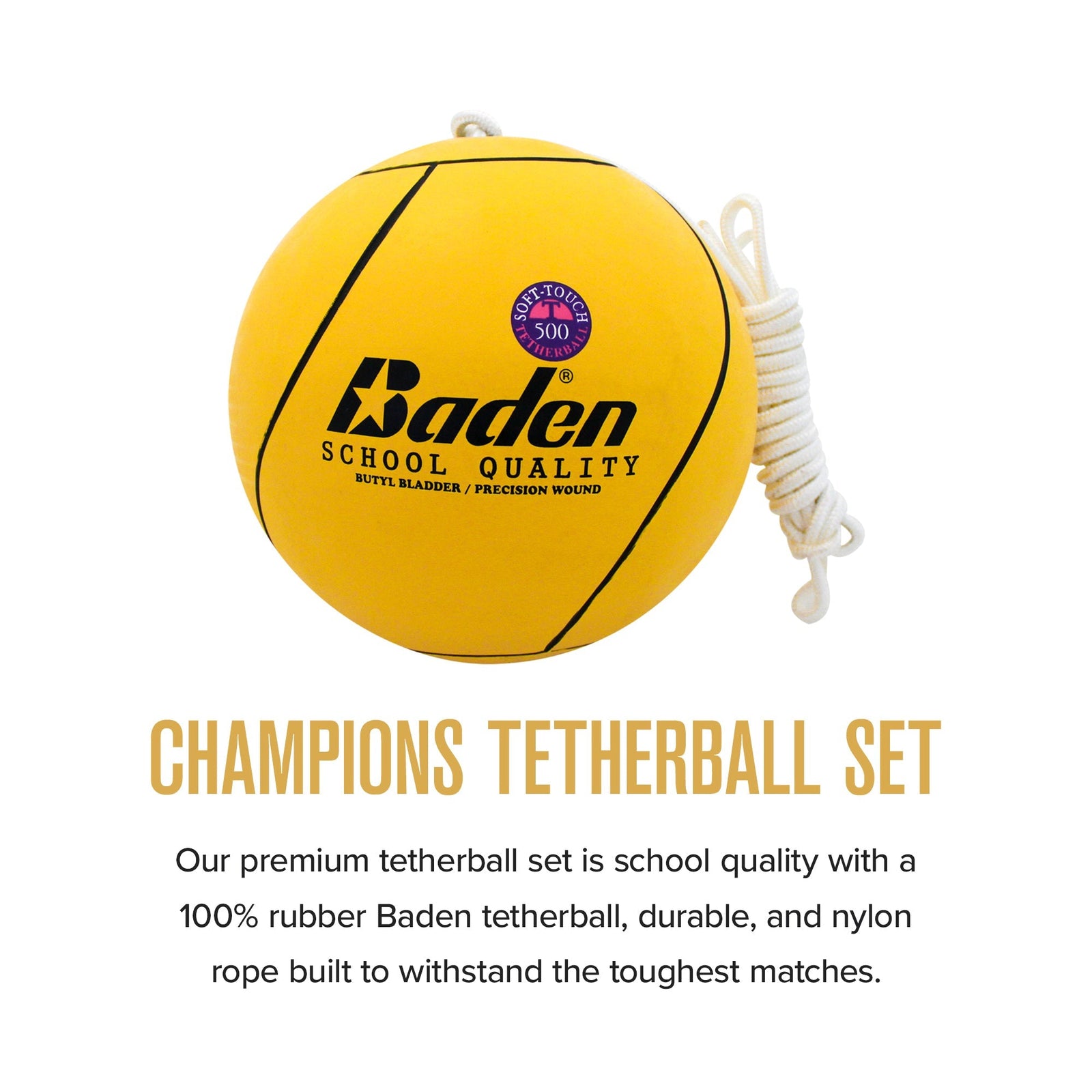 Baden Sports T500 Official Schoolyard Tetherball