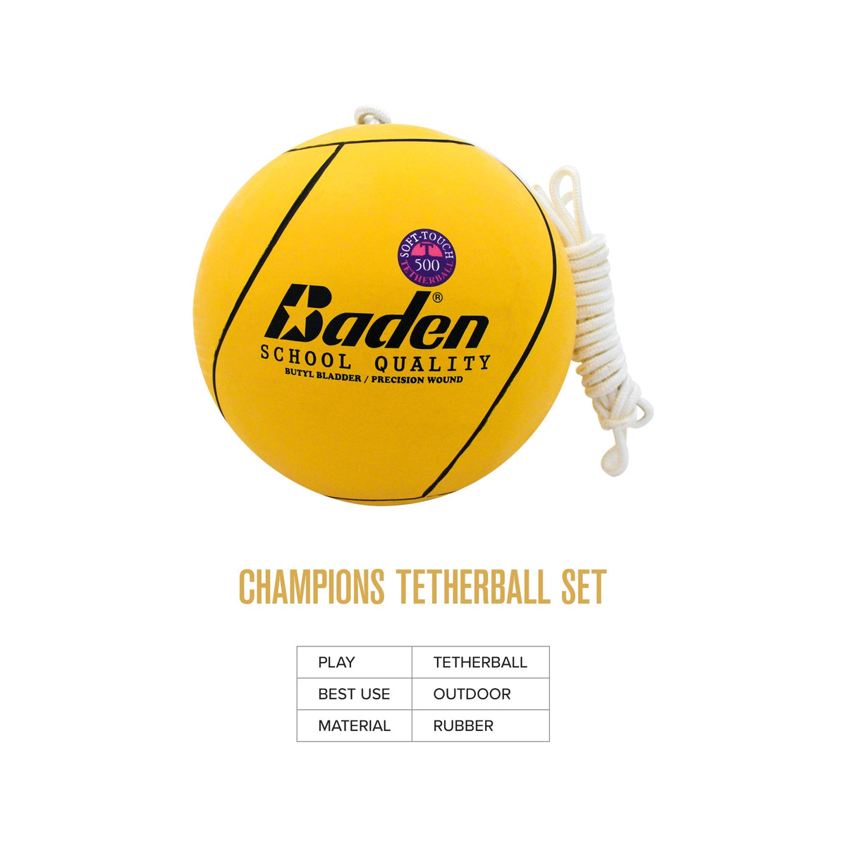 Baden Sports T500 Official Schoolyard Tetherball