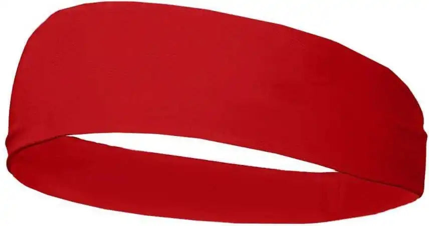 Badger Sport 0301 Wide Head Band - Red - one Size Fits Most