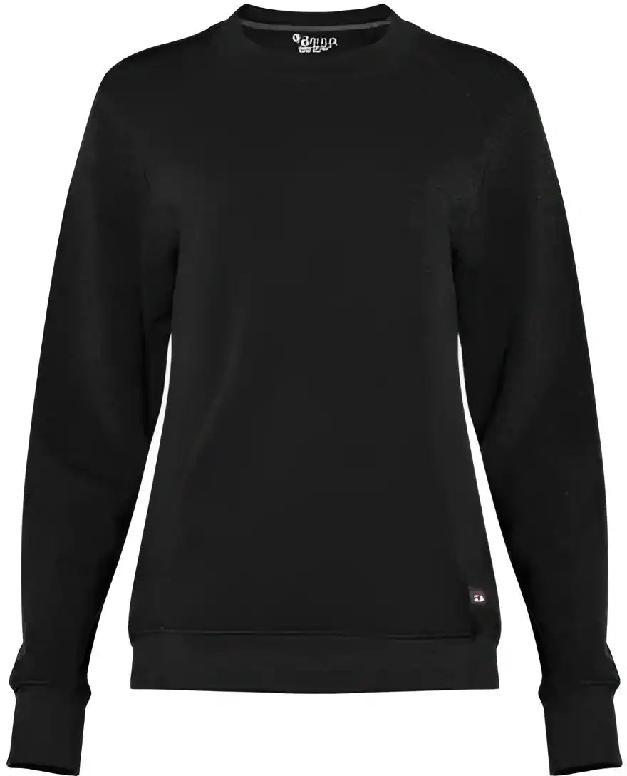 Badger Sport 1041 Fit Flex Ladies’ Crew - Black