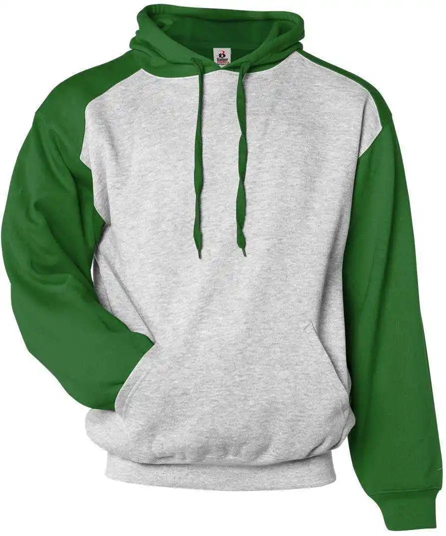 Badger Sport 1249 Athletic Fleece Hoodie - Oxford Kelly Green