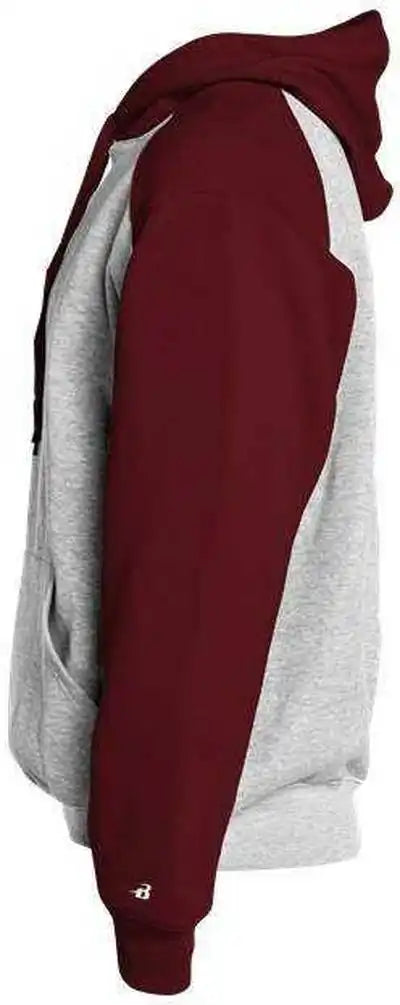 Badger Sport 1249 Athletic Fleece Hoodie Oxford Maroon