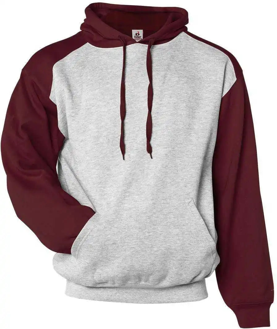 Badger Sport 1249 Athletic Fleece Hoodie Oxford Maroon