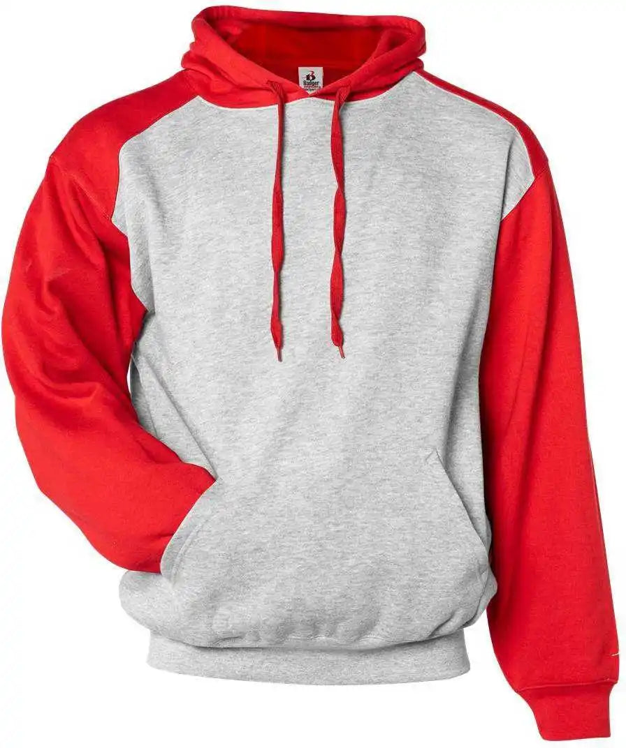 Badger Sport 1249 Athletic Fleece Hoodie - Oxford Red