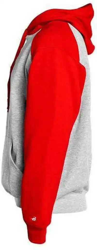 Badger Sport 1249 Athletic Fleece Hoodie Oxford Red
