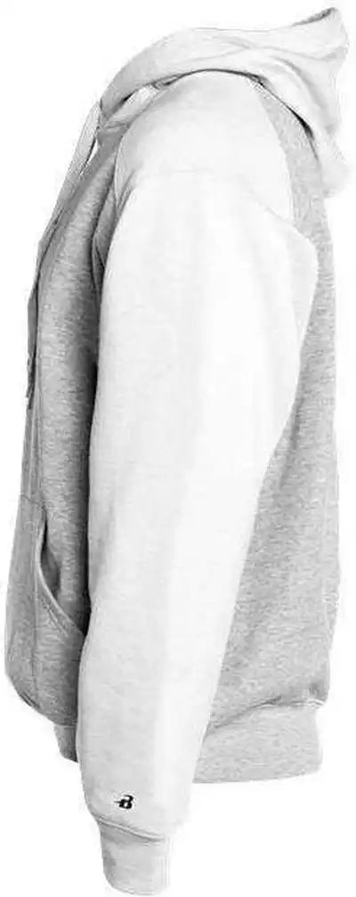 Badger Sport 1249 Athletic Fleece Hoodie - Oxford White
