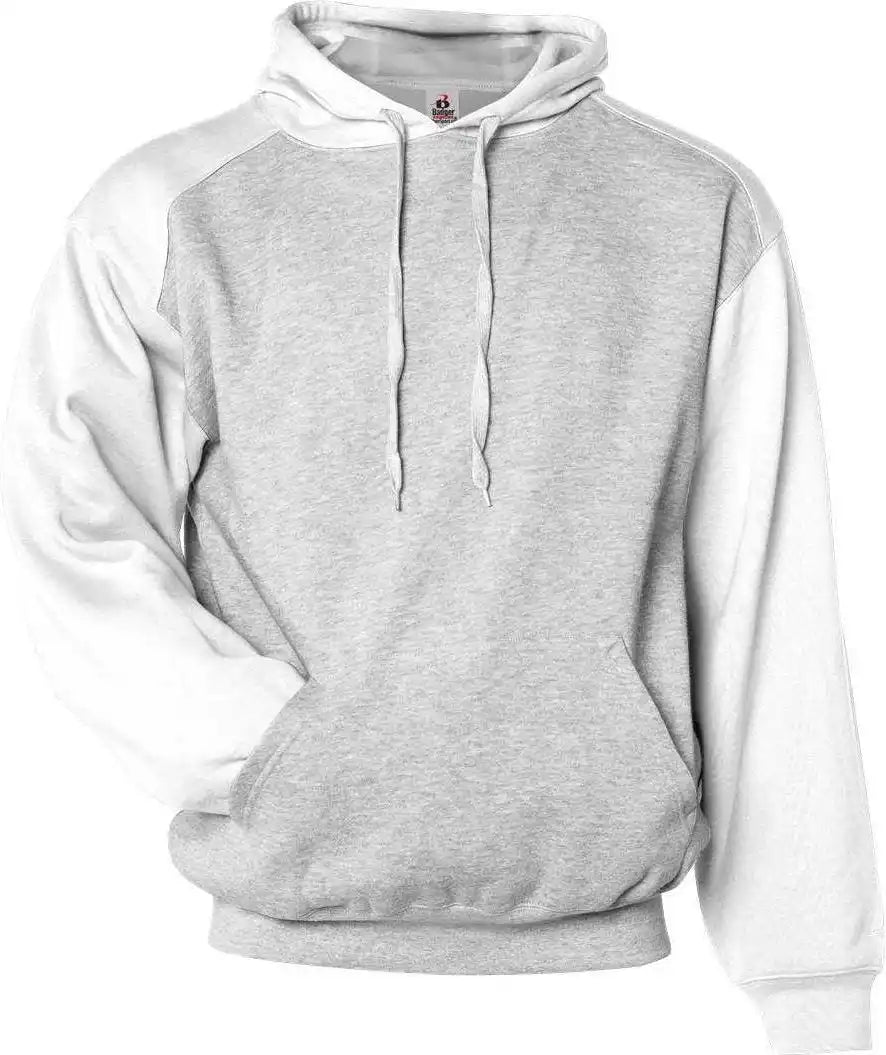 Badger Sport 1249 Athletic Fleece Hoodie - Oxford White