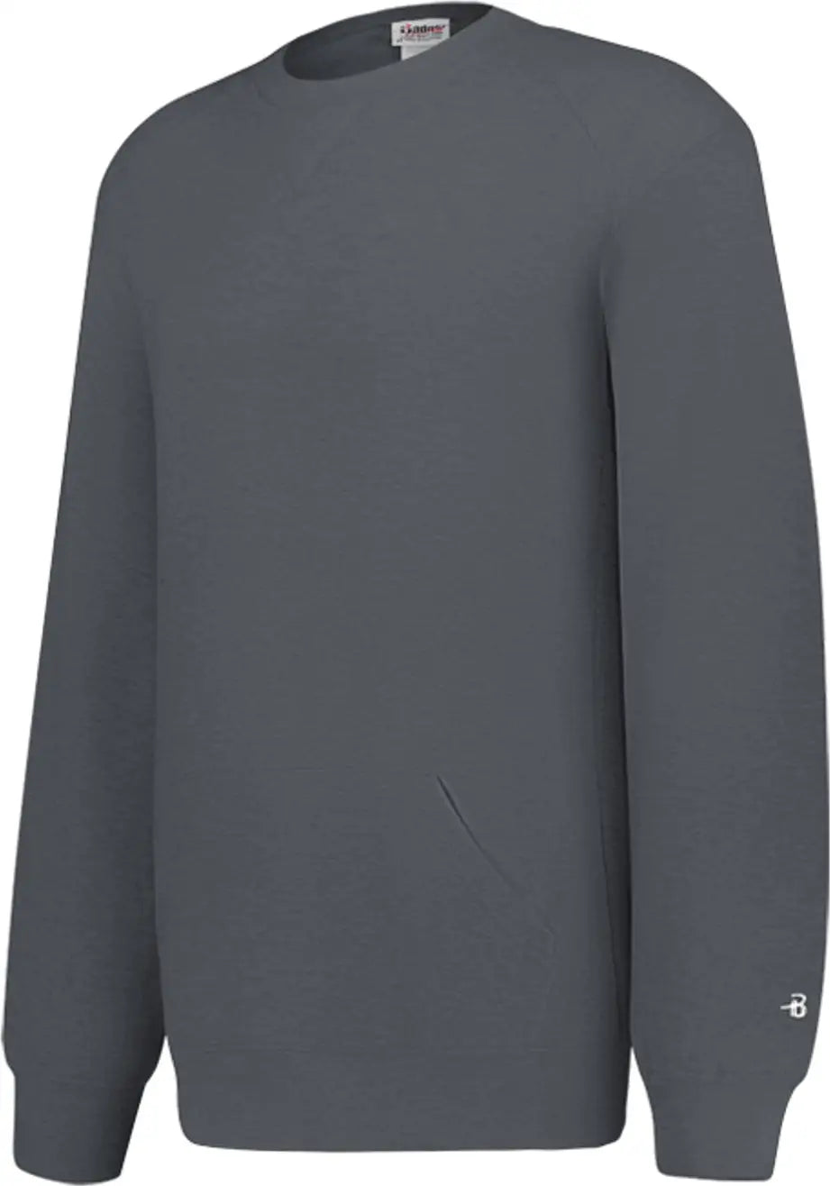 Badger Sport 1252 Pocket Crew - Charcoal