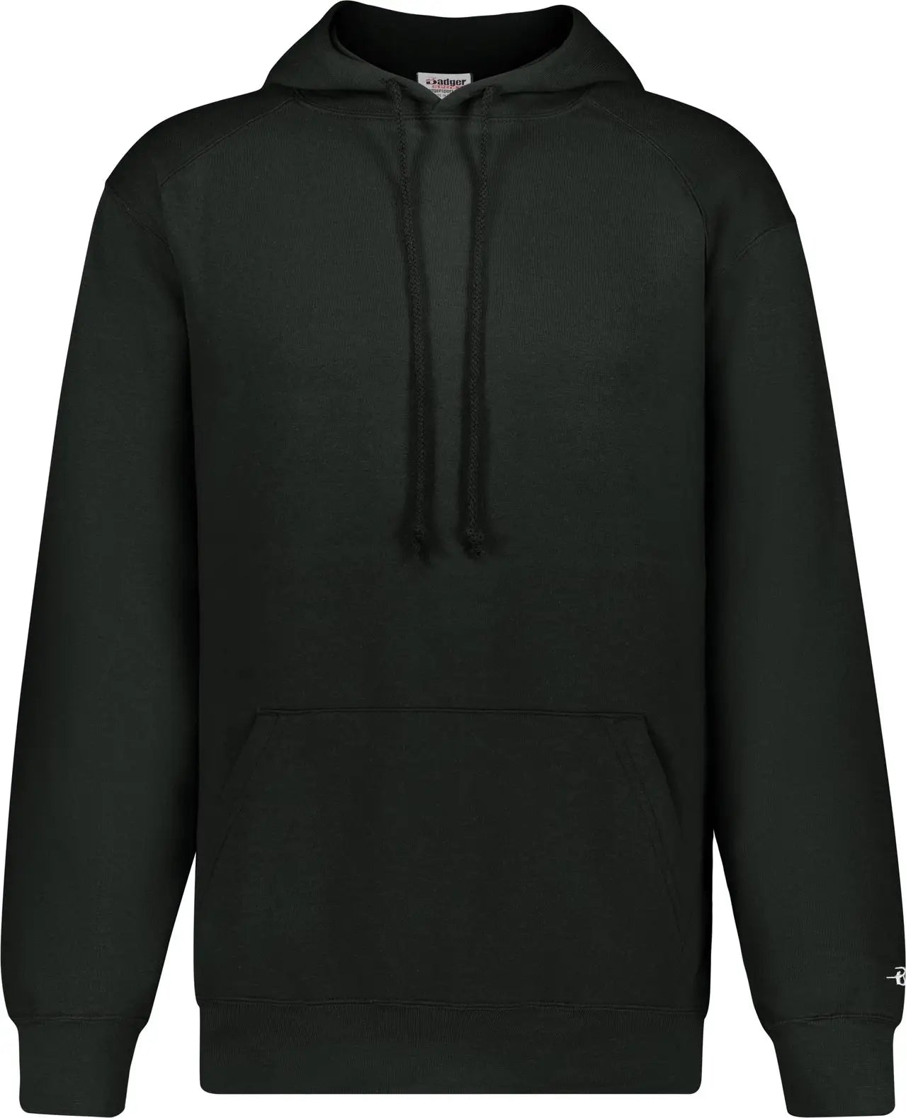 Badger Sport 1254 Hooded Sweatshirt - Black - Adult Xs