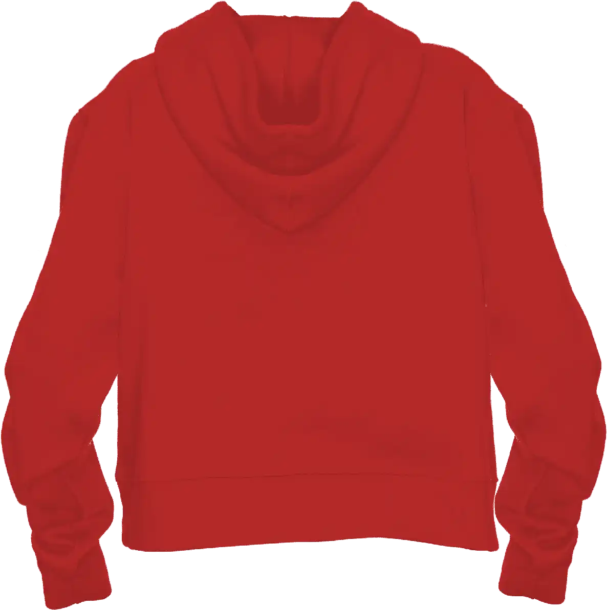 Badger Sport 1261 Athletic Fleece Women’s Crop Hoodie - Red