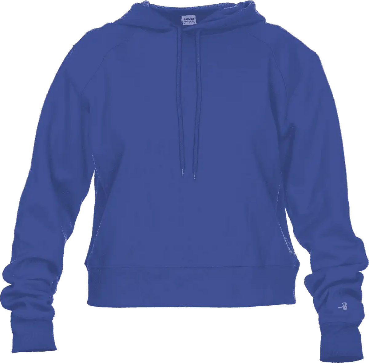 Badger Sport 1261 Athletic Fleece Women’s Crop Hoodie - Royal