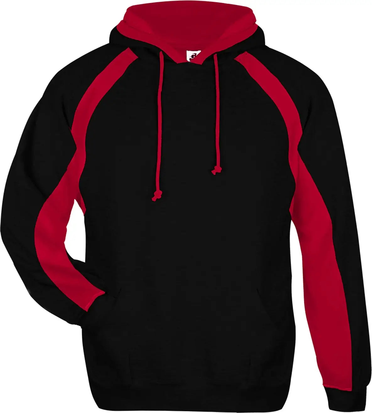 Badger Sport 1262 Hook Hoodie - Black Red