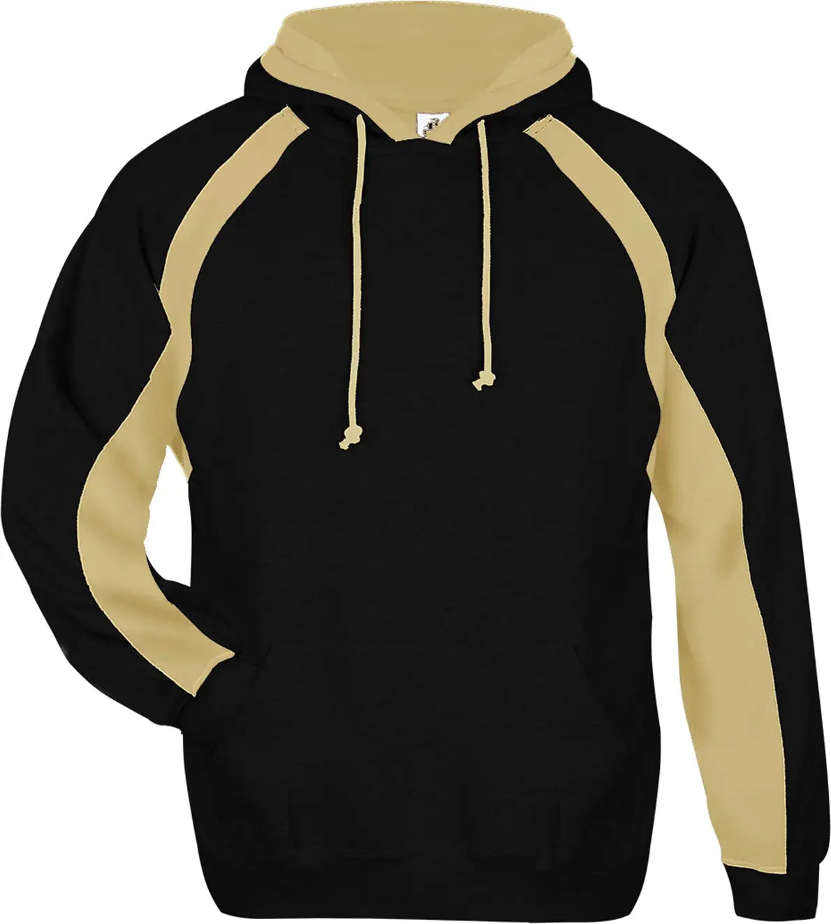 Badger Sport 1262 Hook Hoodie - Black Vegas Gold - Adult Xs