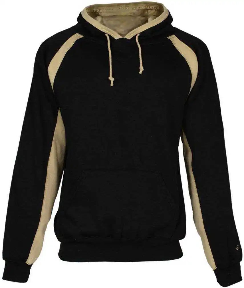 Badger Sport 1262 Hook Hoodie - Black Vegas Gold