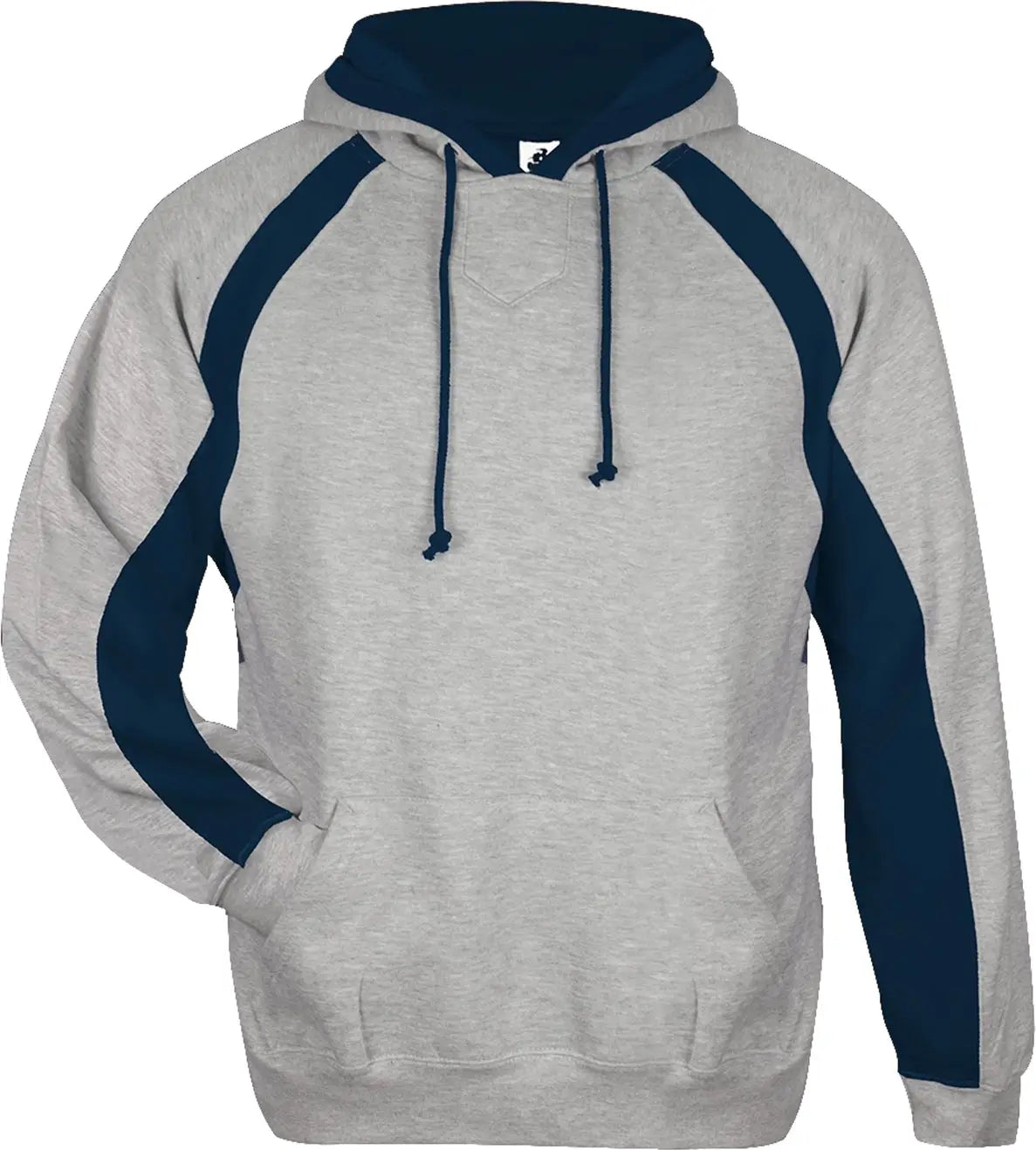 Badger Sport 1262 Hook Hoodie - Oxford Gray Navy - Adult Xs