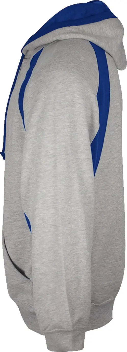Badger Sport 1262 Hook Hoodie - Oxford Gray Royal