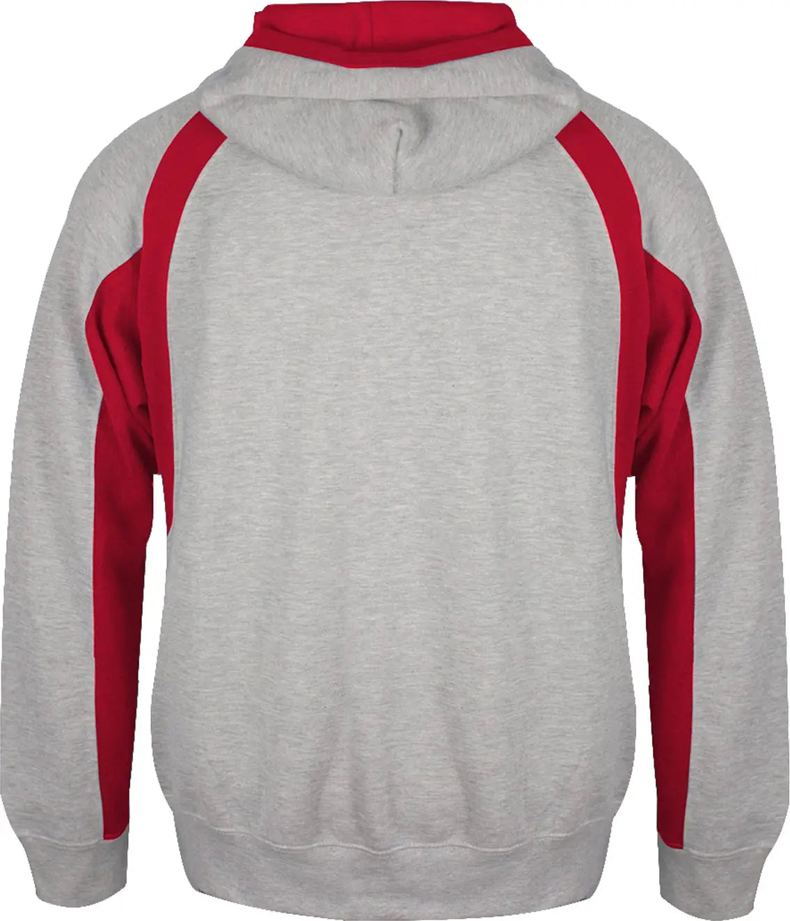 Badger Sport 126200 Hook Hood - Oxford Gray Red