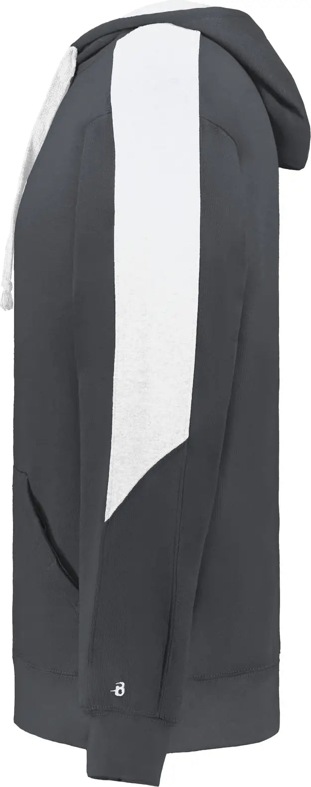 Badger Sport 1265 Saber Hoodie - Charcoal White