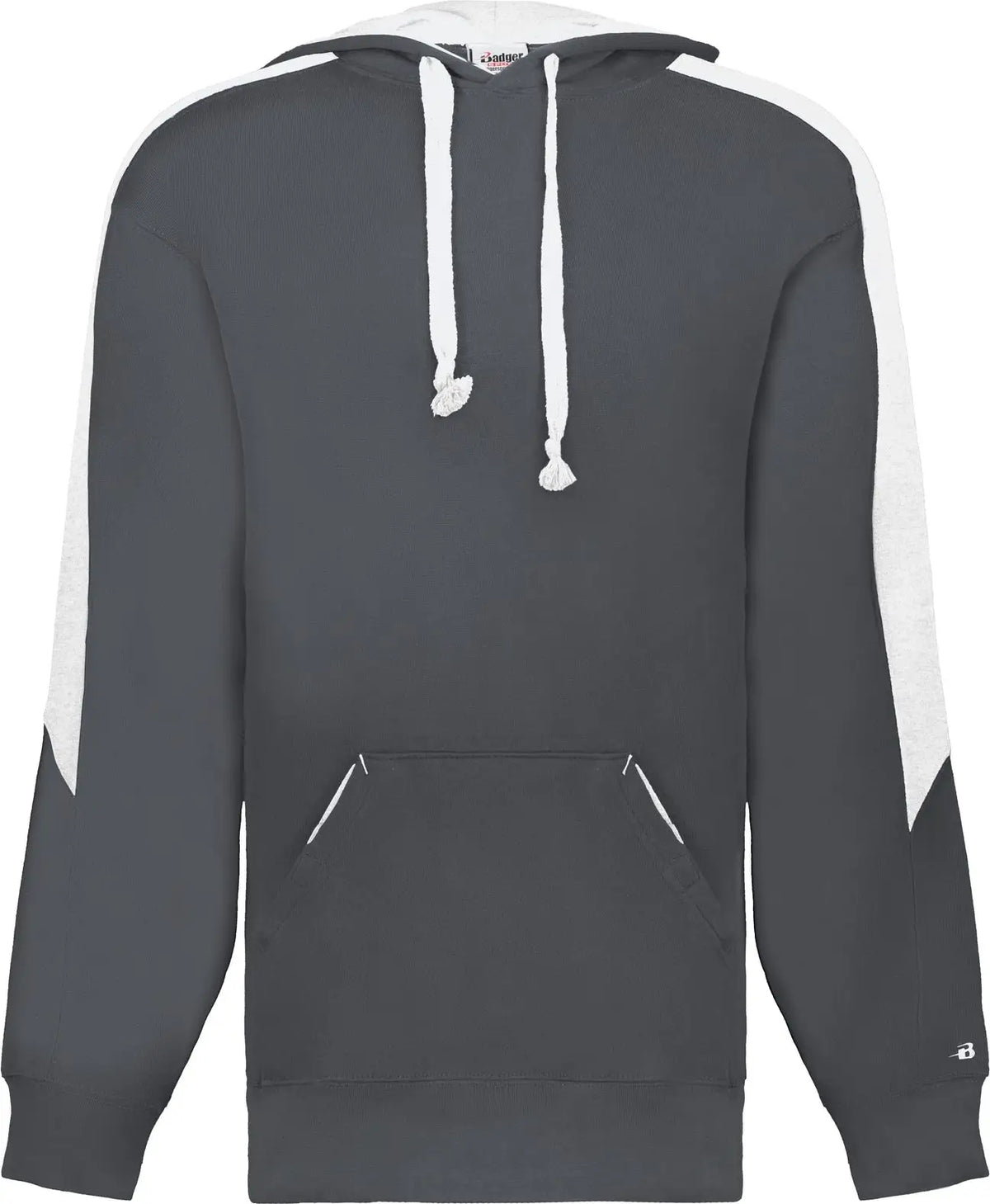 Badger Sport 1265 Saber Hoodie - Charcoal White