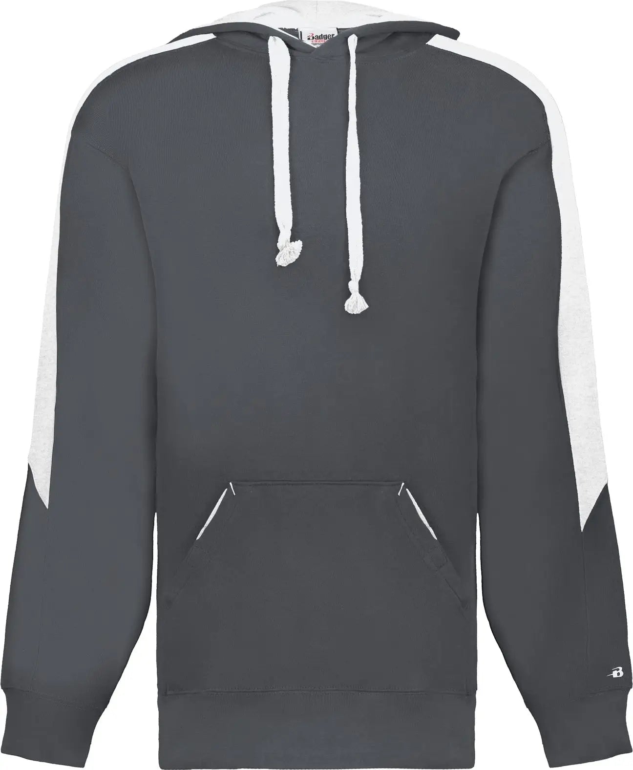 Badger Sport 1265 Saber Hoodie - Charcoal White