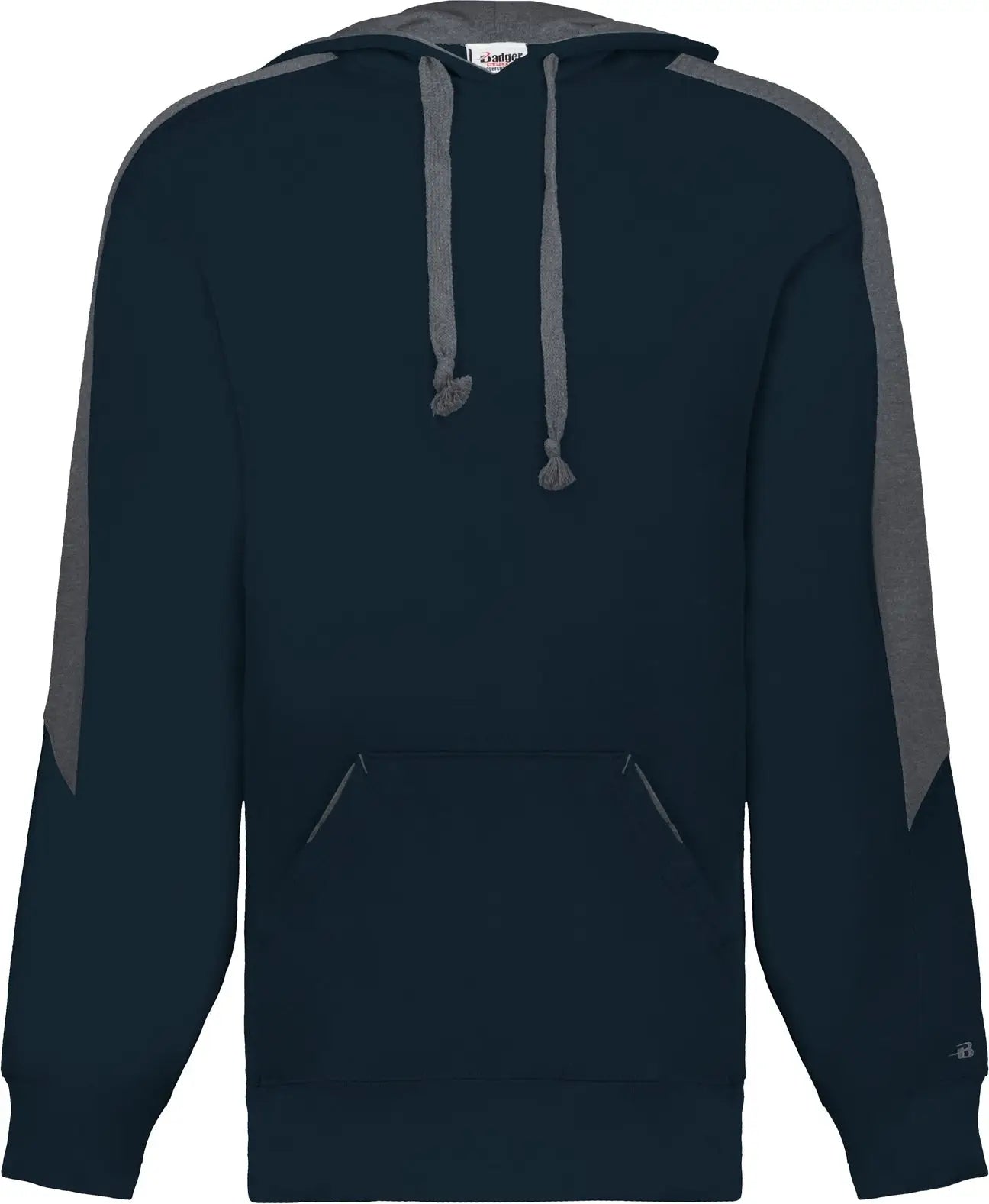Badger Sport 1265 Saber Hoodie - Navy Charal - Adult Xs