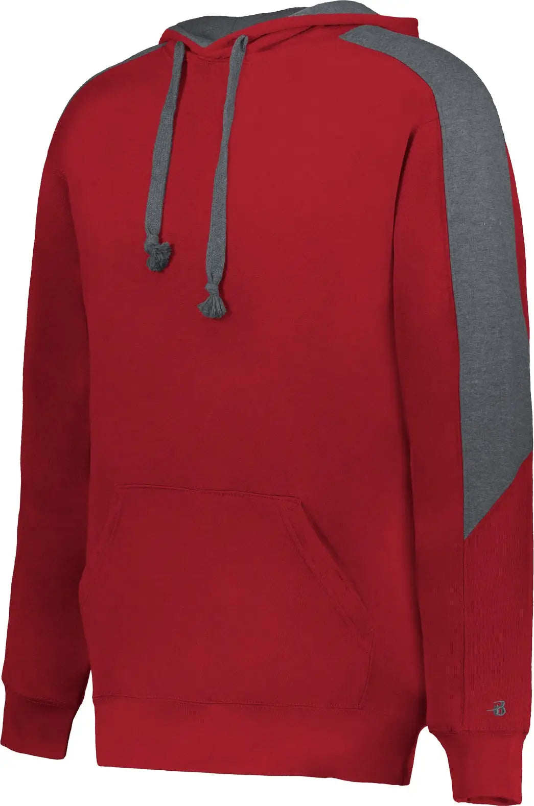 Badger Sport 1265 Saber Hoodie - Red Charcoal