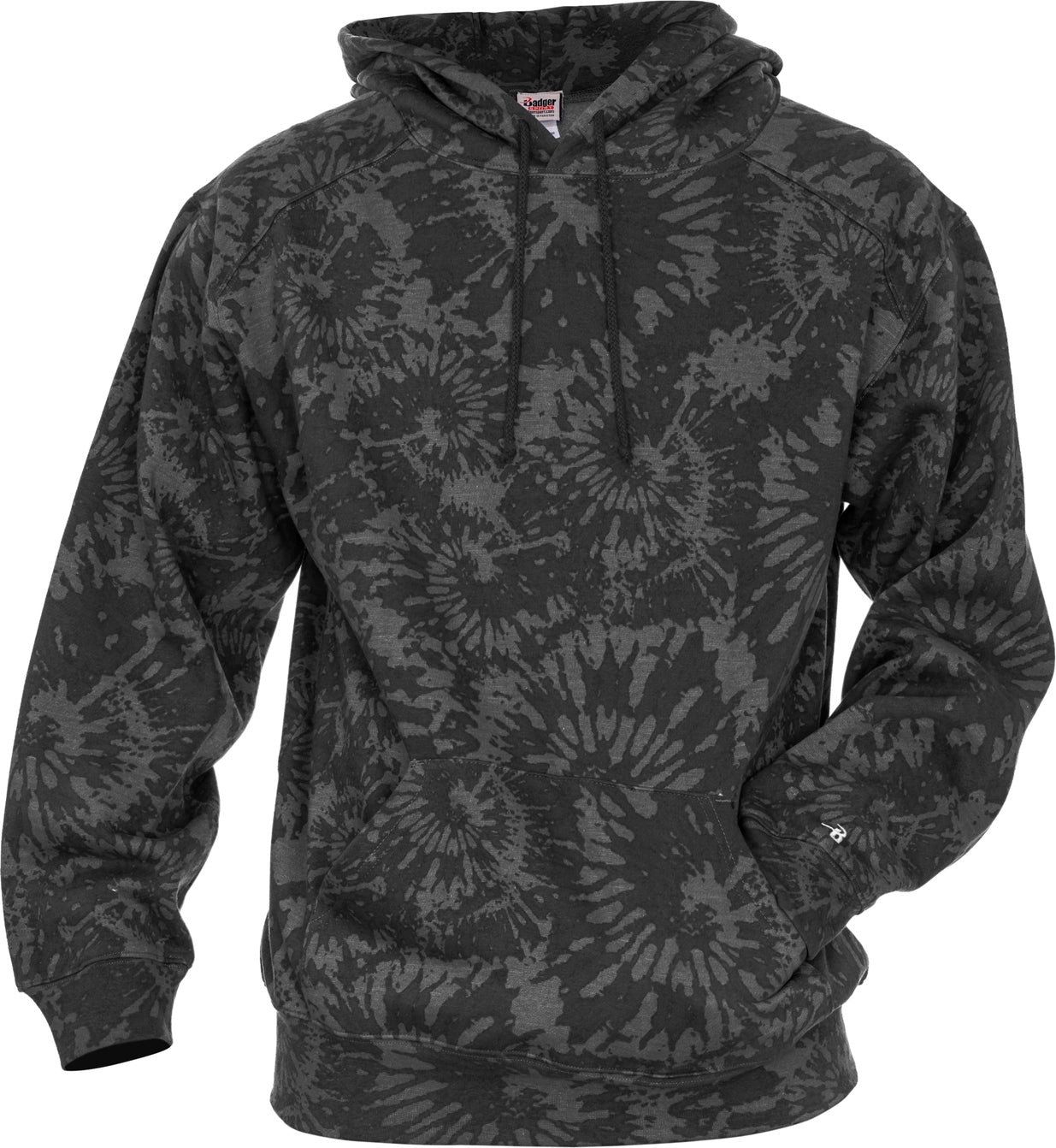 Badger Sport 1275 Athletic Fleece Tie-dye Hoodie - Graph Vintage - Adult Xs