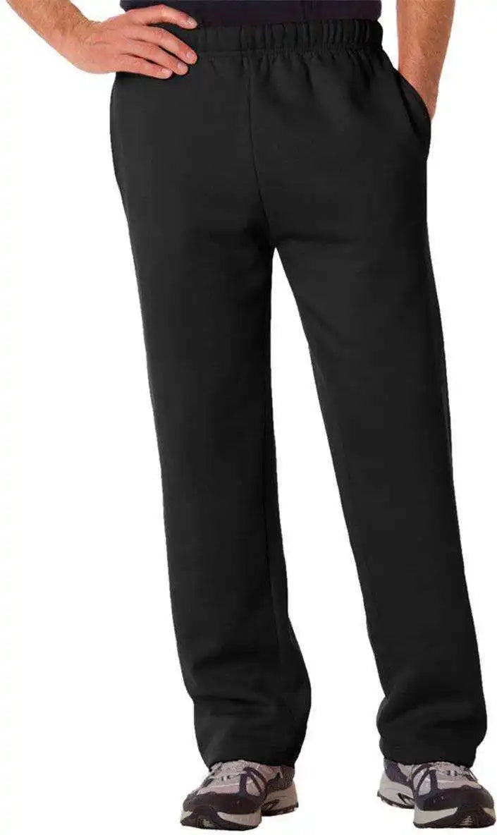 Badger Sport 1277 Open Bottom Fleece Pant Black