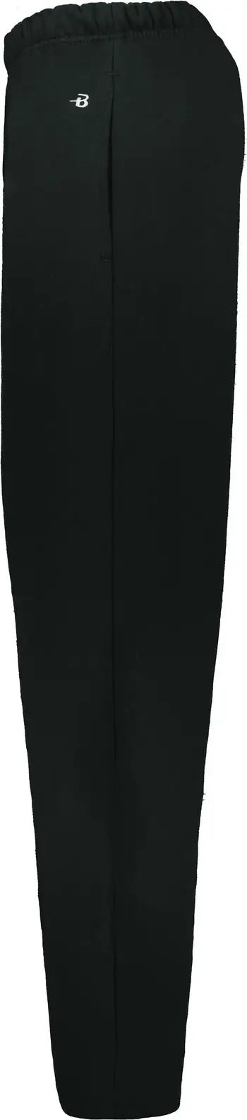 Badger Sport 1277 Open Bottom Fleece Pant - Black