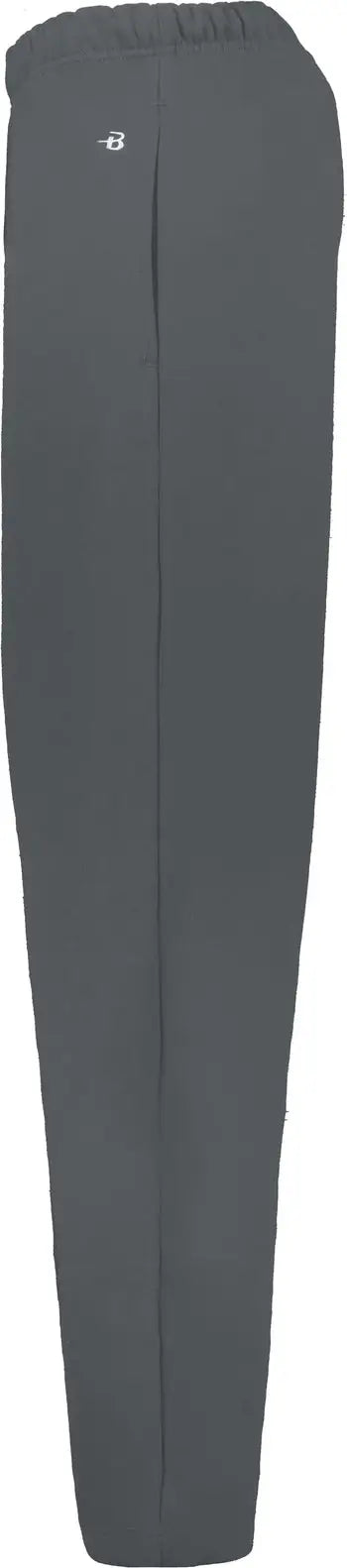 Badger Sport 1277 Open Bottom Fleece Pant - Charcoal