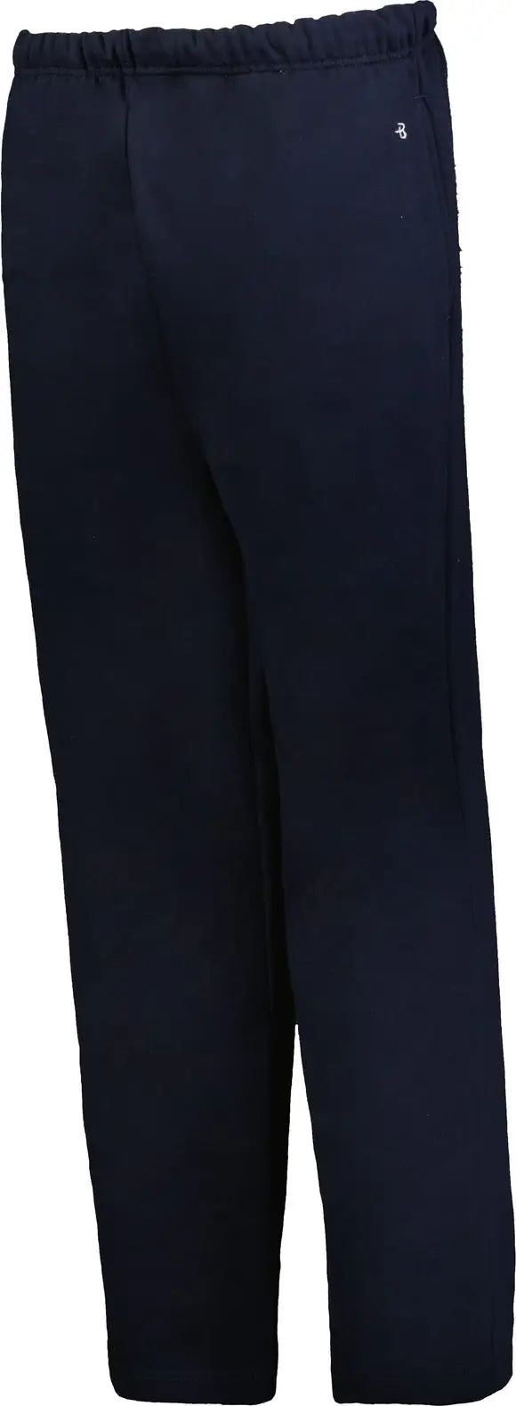 Badger Sport 1277 Open Bottom Fleece Pant - Navy - Adult Xs