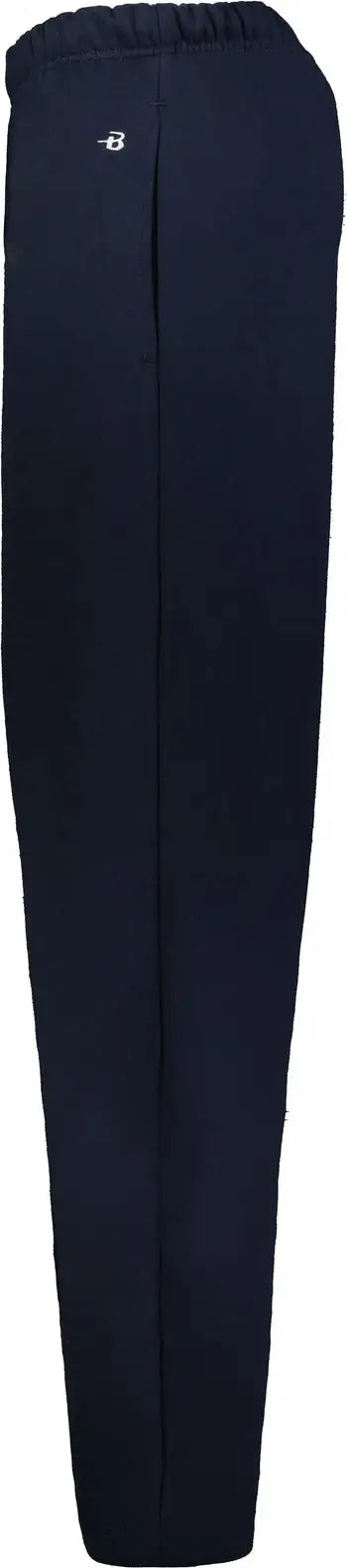 Badger Sport 1277 Open Bottom Fleece Pant - Navy