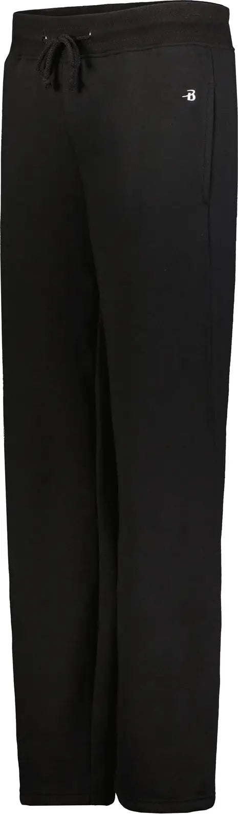 Badger Sport 1278 Ladies Open Bottom Fleece Pant - Black - Xs