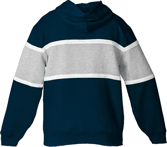 Badger Sport 1282 United Hoodie Navy Oxford White
