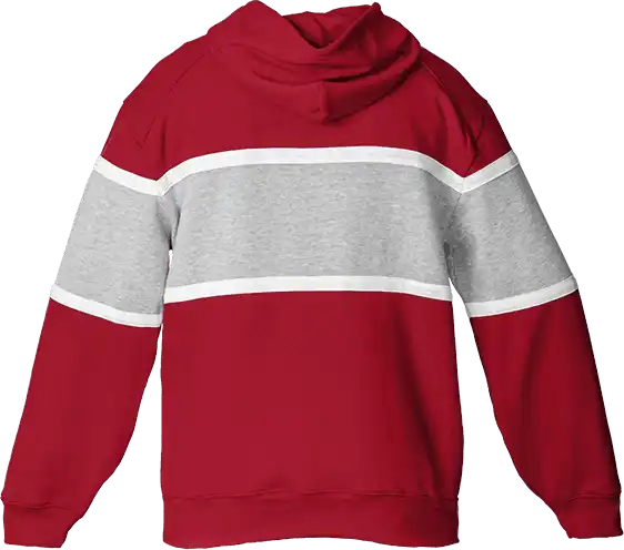 Badger Sport 1282 United Hoodie - Red Oxford White