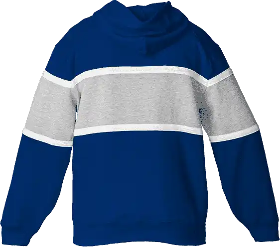 Badger Sport 1282 United Hoodie - Royal Oxford White