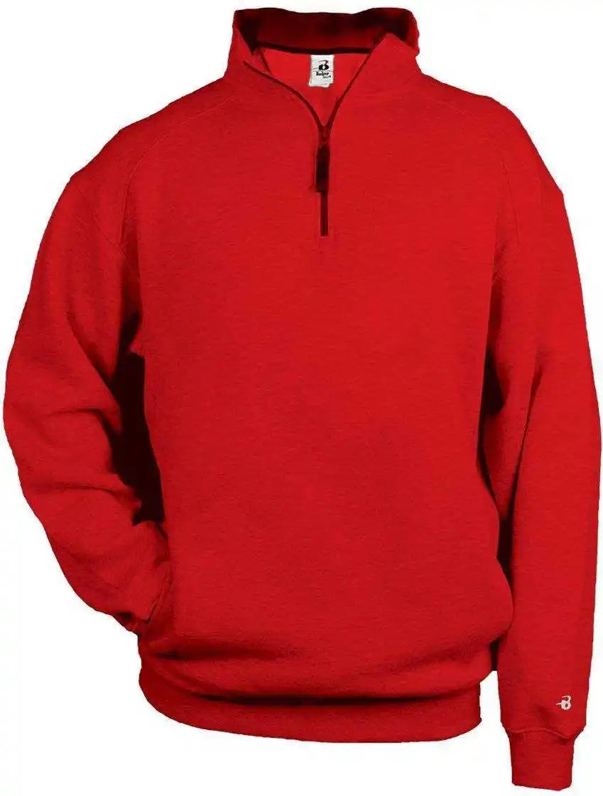 Badger Sport 1286 1/4 Fleece Pullover - Red