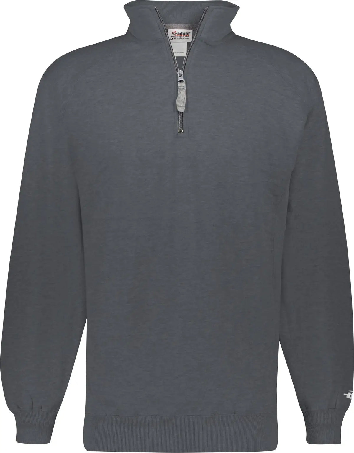 Badger Sport 1286 1/4 Zip Fleece Pullover - Charcoal