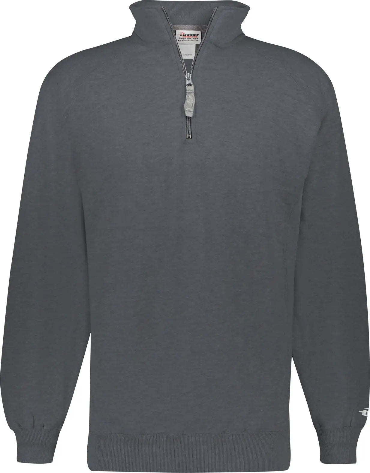 Badger Sport 1286 1/4 Zip Fleece Pullover - Charcoal