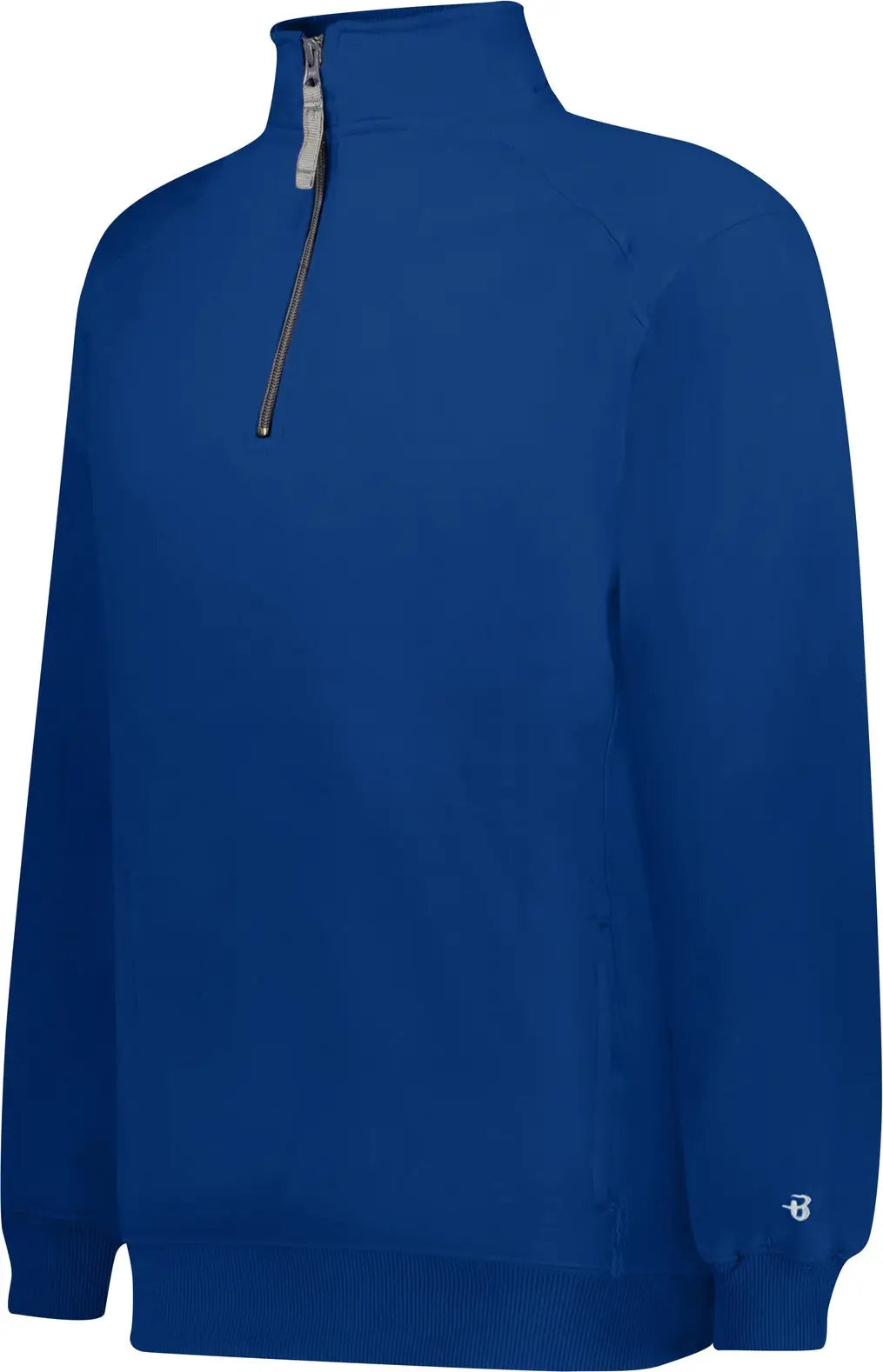 Badger Sport 1286 1/4 Zip Fleece Pullover - Royal - Adult Xs