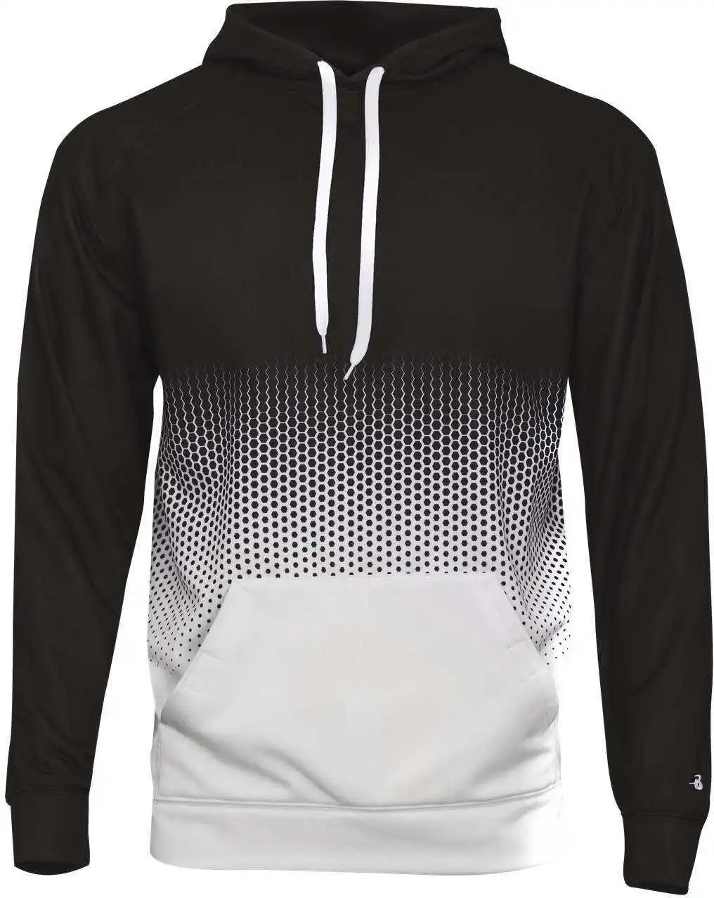 Badger Sport 1404 Hex 2.0 Hoodie - Black